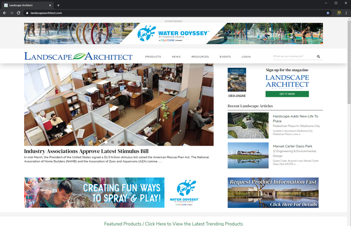 Landscape Architect website